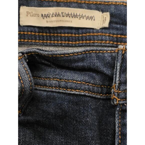 Pilcro and the Letterpress Anthropologie Jeans size 27 Slim Boyfriend Flip Cuffs - Picture 4 of 7